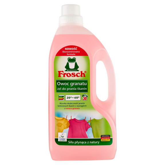 Frosch Żel do prania tkanin kolorowych - owoc granatu 1,5l