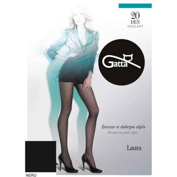 GATTA Rajstopy damskie LAURA roz 02, 20 DEN, czarne