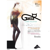 GATTA Rajstopy damskie ROSALIA Mikrofibra roz 03, 40 DEN, czarne