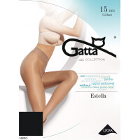 GATTA Rajstopy damskie Lycra ESTELLA półmat roz 02, 15 DEN, czarne