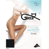 GATTA Rajstopy damskie Lycra ESTELLA półmat roz 03, 15 DEN, czarne