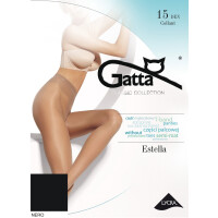 GATTA Rajstopy damskie Lycra ESTELLA półmat roz 05, 15 DEN, czarne