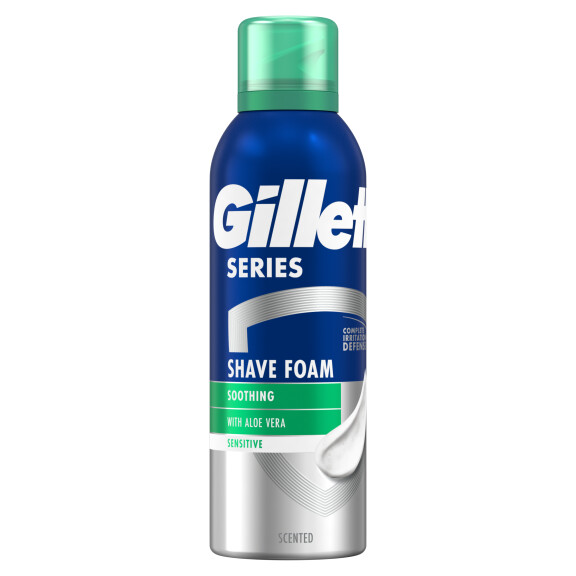 Gillette Series łagodząca pianka do golenia z aloesem 200ml