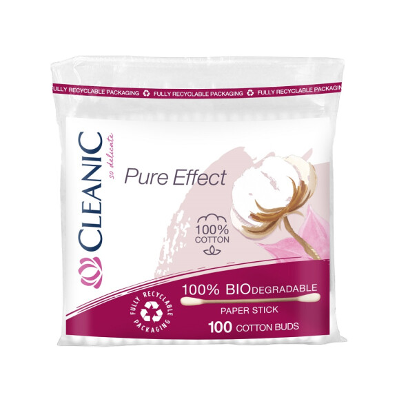 Patyczki higieniczne Cleanic Pure Effect 100 szt.