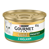 Gourmet Gold Pasztet z kawałkami królika dla kota, puszka 85g