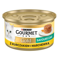 Gourmet Gold Savoury Cake z kurczakiem i marchewką, puszka 85g