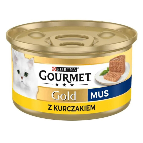 Gourmet Gold Mus z kurczakiem karma dla kota, puszka 85g