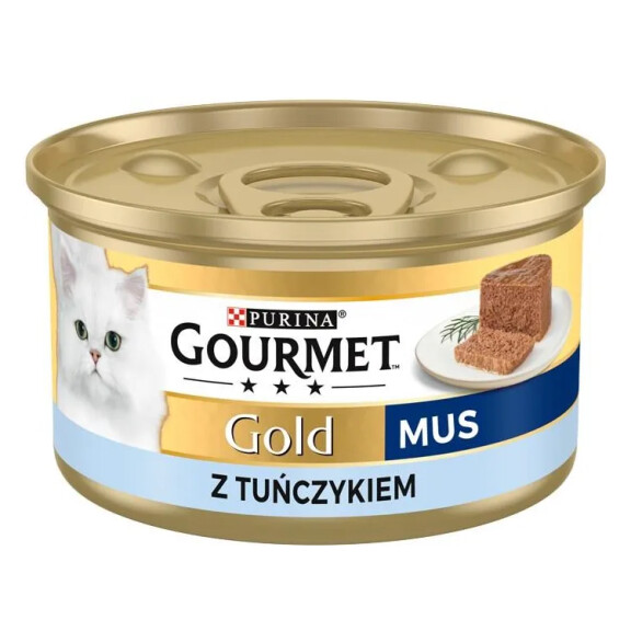 Gourmet Gold Mus z tuńczykiem karma dla kota, puszka 85g