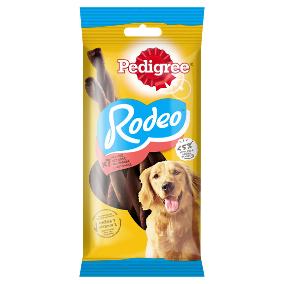 Pedigree Rodeo z wołowiną, przysmaki dla psów 7szt 123g