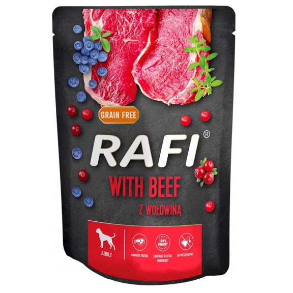 Rafi Karma dla psa z wołowiną, saszetka 300g