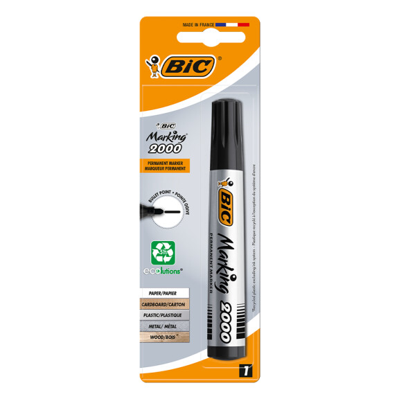 BIC Marker czarny okrągła końcówka 1szt