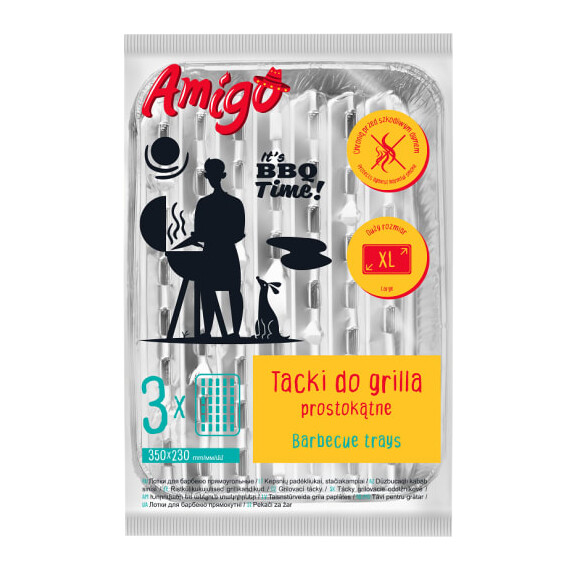 Amigo Tacki do grilla 230x350mm 3 szt.