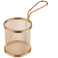 Panier en acier pour finger food Snackholder, couleur or, diamètre 9 cm | APS 40603