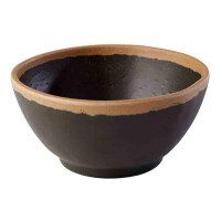 Bol CROCKER, mélamine, noir - brun, 12,5x6 cm, 370 ml | APS 84570