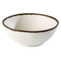 Bol CROCKER, mélamine, blanc et brun, 21x8 cm, 1,45 l | APS 84577