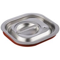 Couvercle en acier avec joint pour GN 1/6 | APS 80027