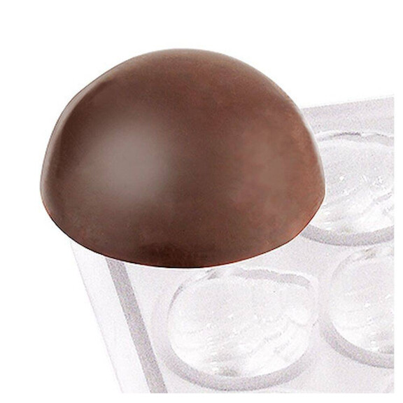 Moule pour chocolats demi-sphère, 27,5x13,5x2,5 cm | CONTACTO 6751/007