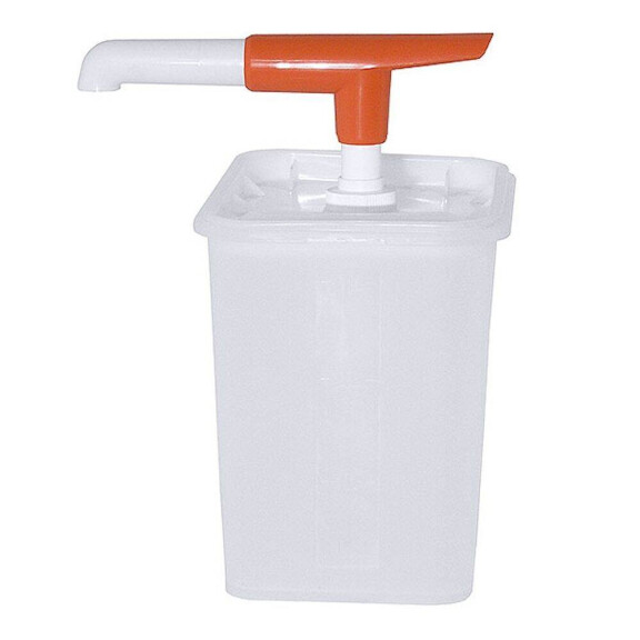 Distributeur de sauces avec pompe, 3 l, blanc | CONTACTO 1320/330