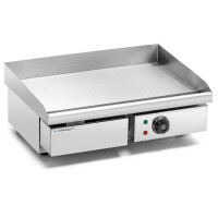 Plaque de grill électrique, lisse, 50x35 cm, 3 kW | FORGAST FG09103