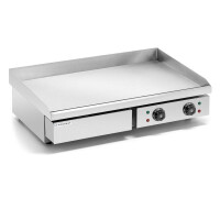Plaque grill électrique double, lisse, 72,8x40 cm, 4,4 kW | FORGAST FG09102