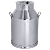 Bidon avec couvercle 30 l, acier inoxydable, diamètre 32 cm | CONTACTO 3010/030