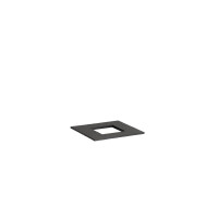 Plaque en ardoise avec découpe carrée, Valo pour GN 1/6, 17,6x16,2x1 cm, noir | APS 14076