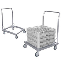 Chariot de transport pour paniers de lave-vaisselle, 60x60x88 cm | CONTACTO 8107/600