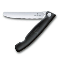 Couteau pliant pour légumes et fruits Swiss Classic noir long. lame 11 cm | VICTORINOX 6.7833.FB