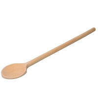 Cuillère en bois ronde pour poêles en téflon, longueur 40 cm | CONTACTO 833/040