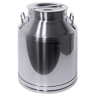 Bocal avec couvercle 25 l, acier inoxydable | CONTACTO 3010/025