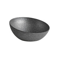 Bol FROSTFIRE, en aluminium avec revêtement, 32,5 x 14 cm, 1,9 l, noir moucheté | APS 30010