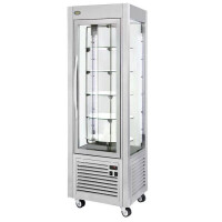 Vitrine réfrigérée d’exposition rotative, refroidissement ventilé, 360 l, argentée | ROLLER GRILL RD 60 T