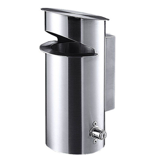 Cendrier mural, diamètre 13 cm, hauteur 28 cm | CONTACTO 1625/275