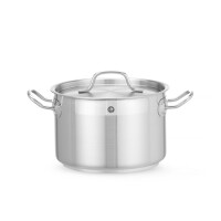 Casserole moyenne en acier inoxydable - capacité 4 L Profi Line | HENDI 831205