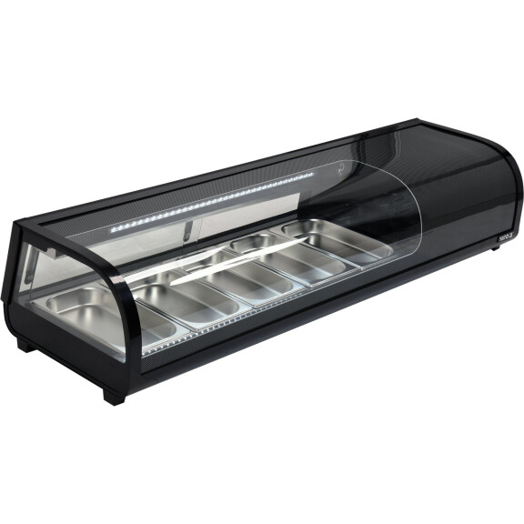 Vitrine réfrigérée pour sushi 5x1/3 GN | YATO YG-05001