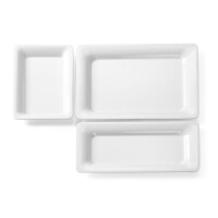 Plateau GN 1/2 en mélamine blanc | HENDI 566015