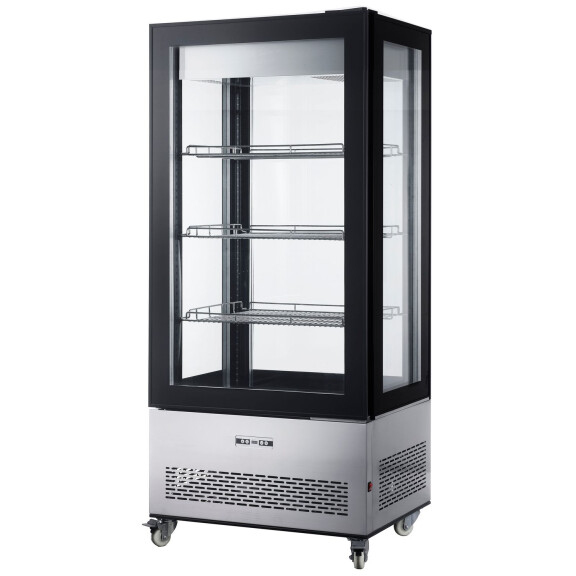 Vitrine réfrigérée 550 l, LED, refroidissement dynamique, 2-6°C | HENDI 233283