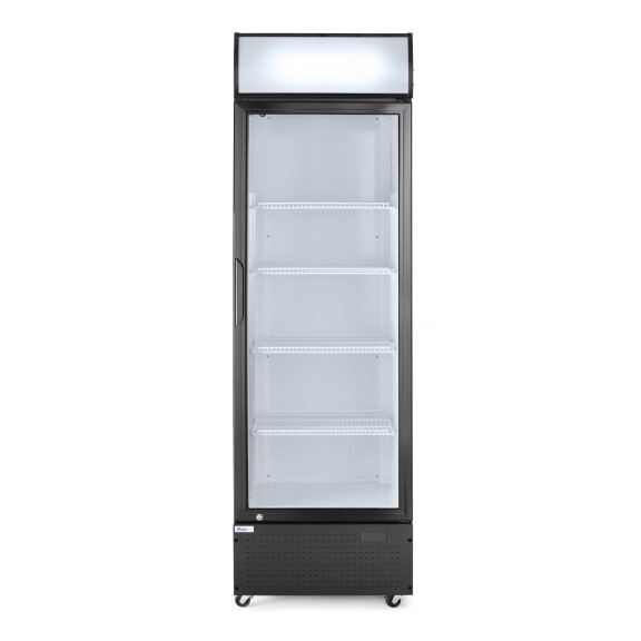 Vitrine réfrigérée avec panneau éclairé, 254 l, 1 porte, intérieur en aluminium blanc | ARKTIC 233788