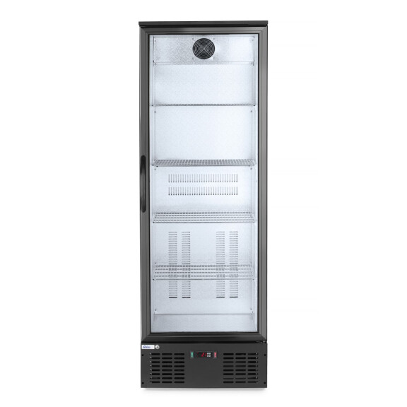 Réfrigérateur de bar pour boissons 293 l, aluminium, tôle noire, 2-10°C | ARKTIC 233924