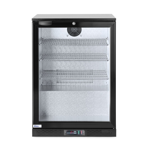 Réfrigérateur de bar pour boissons 138 L, aluminium, tôle noire, 2-10 °C | ARKTIC 226568
