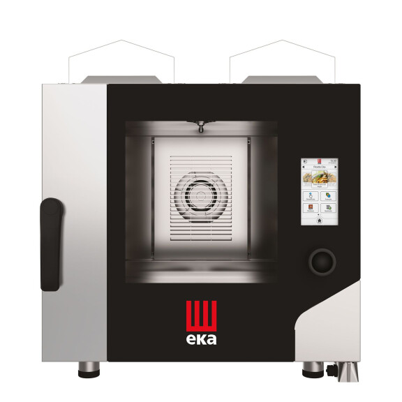 Four mixte à convection vapeur gaz Millenial Touch Screen Gastro 5xGN 1/1 | TECNOEKA MKF511GTS