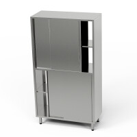 Armoire traversante en acier inoxydable, divisée 100x50x200 cm | FORGAST