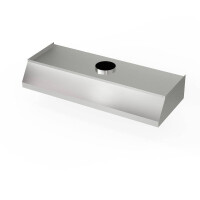 Hotte murale trapézoïdale en acier inoxydable 160x70 cm | FORGAST