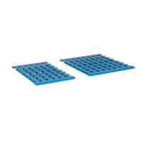 Étagère de liaison à 4 tablettes prof. 50 cm 1PD-54+8P-125+16UM | ALUSHELF 50497