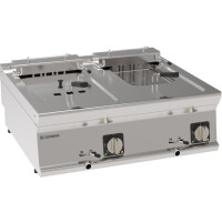 Friteuse électrique à 2 cuves - capacité 2x8 L | TECNOINOX 716095