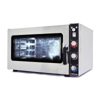 Four mixte électrique à convection-vapeur manuel 5 GN 1/1 ou 5 plaques 60x40 cm | VESTA 0L0511M_PL0