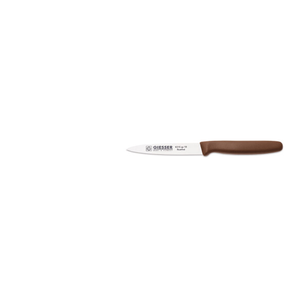 Couteau d’office - 10 cm, brun | GIESSER MESSER 8315 sp 10 br
