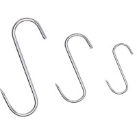 Crochets de boucher en acier inoxydable 180 mm | CONTACTO 485/180