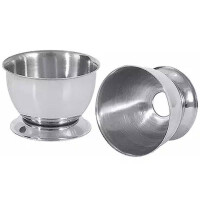 Coquetier en acier, diamètre 5 cm, avec ouverture | CONTACTO 8025/040