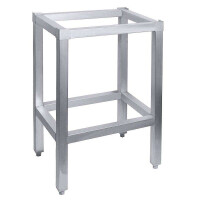 Socle de billot de boucherie en acier inoxydable 40x40x77 cm | CONTACTO 3642/404